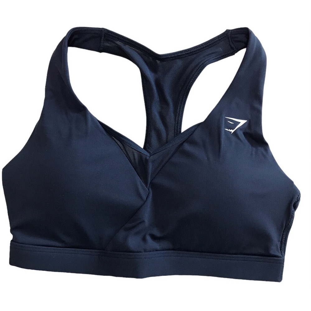 NWT Gymshark Light Sport Bra Crossover Navy  Size Small New In Bag